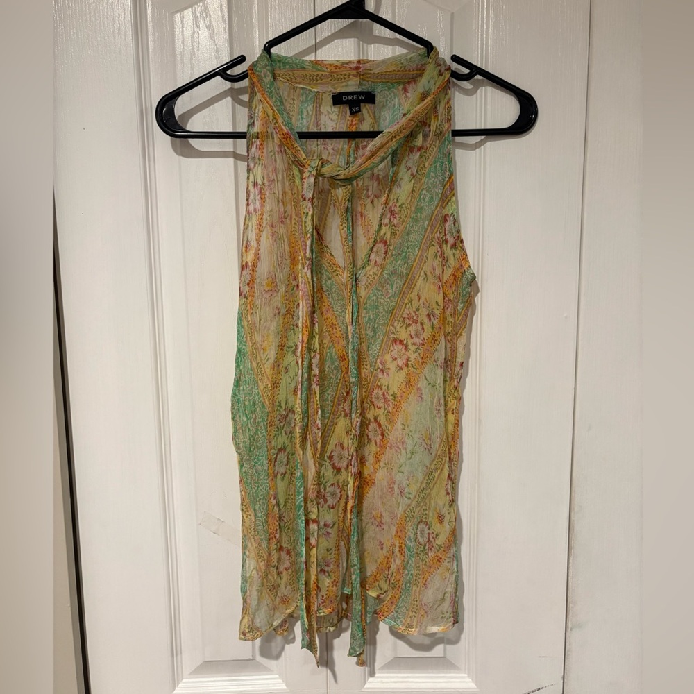 DREW Colorful Patterned Blouse XS